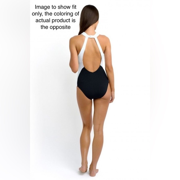 Seafolly Black and White One Piece Swimsuit, Size US4 - Picture 6 of 8